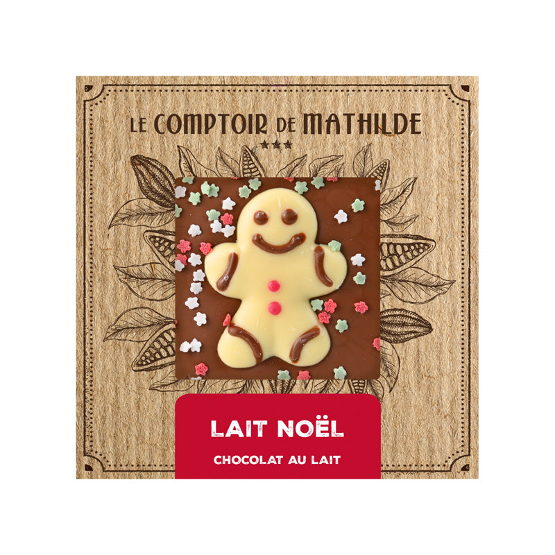 Tablette Chocolat au lait de Noël 80g
