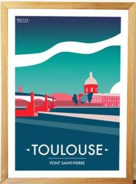 Affiche Toulouse 21x30cm