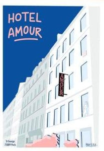 Affiche Hôtel Amour Paris 21x30 cm