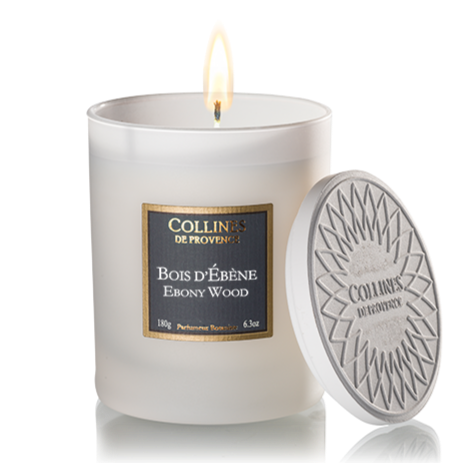 Bougie parfumée Bois d'Ebène 180g