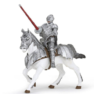 Chevalier et cheval en armure