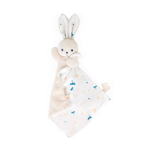 Doudou Lapin Carré Douceur Blanc Délicat (0+)