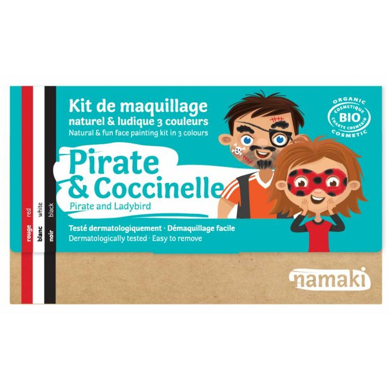 Kit de maquillage 3 couleurs Pirate ou Coccinelle Bio