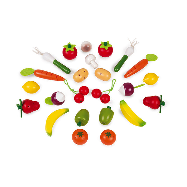Panier de 24 fruits et légumes (3+)