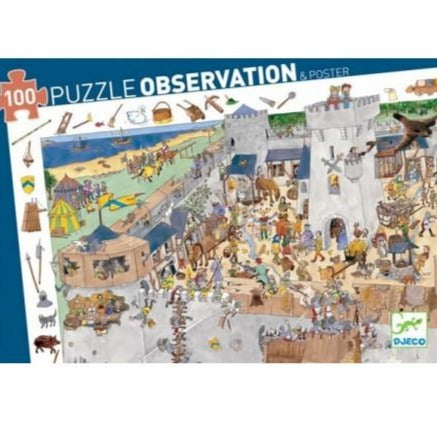 Puzzle d'observation Château fort (100 pièces)