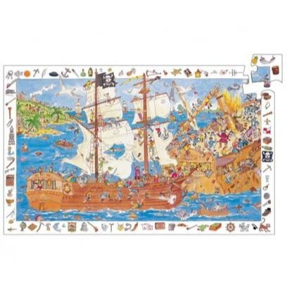 Puzzle d'observation Pirates (100 pièces)